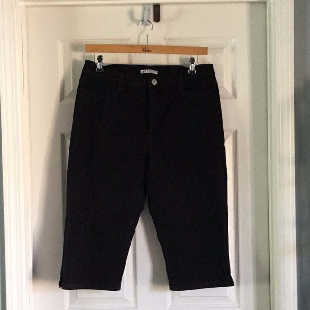 Lee Black Denim Peddle Pusher 16